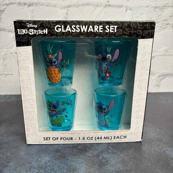 New Lilo & Stitch Disney Shot Glasses - Picture 1 of 4